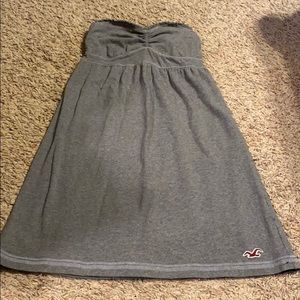 Grey Strapless Dress